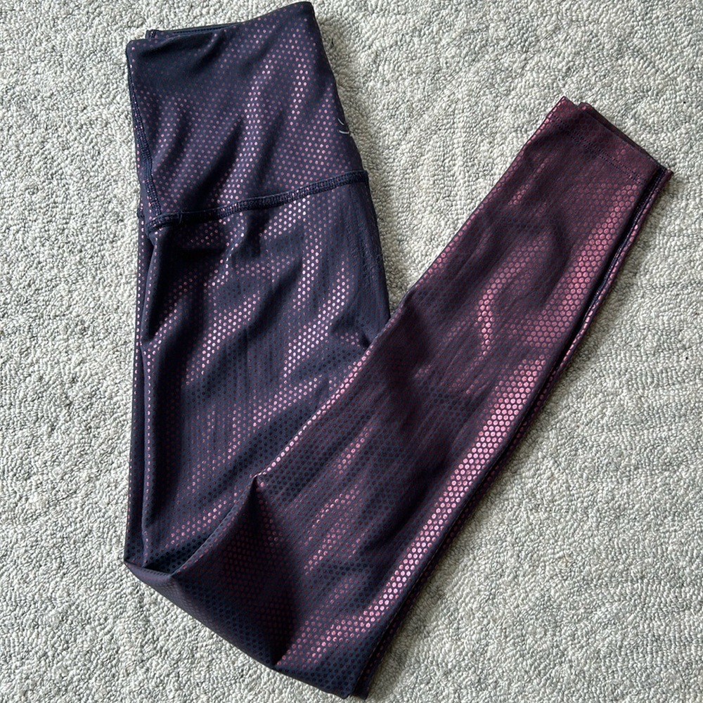 Beyond Yoga Spot on High Waisted Midi Legging Team Burgundy Small
